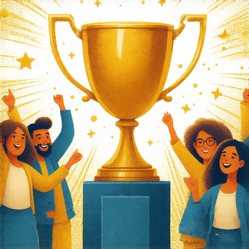 關於為什麼承認和確認是成功的關鍵的圖片，展示了成功的象徵，如獎杯和正面的人物，強調承認的重要性，以及提供成功秘訣的邀請，吸引觀眾深入了解。