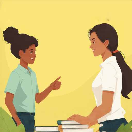 提升英文能力的圖片，展示外籍教師與學員一對一教學的情境，突顯責任與機會，強調優質外語學習服務，讓學習者掌握英文溝通技巧。