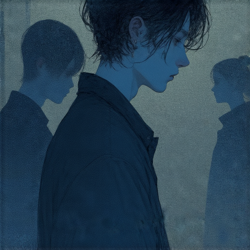 檢查與無奈的插圖，展現人們面對現實的片刻思考，揭露那些讓人無法逃避的真相，反映內心掙扎與尋求解答的過程。