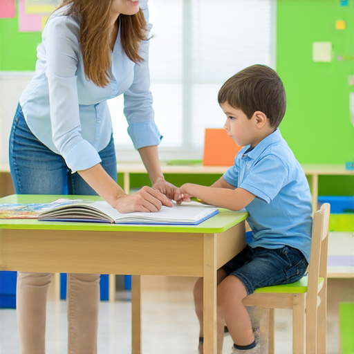 外籍老師與學生進行一對一互動學習，強調解鎖海力士英文秘訣，學生專注提升語言能力，教學環境活潑，促進學習動機。