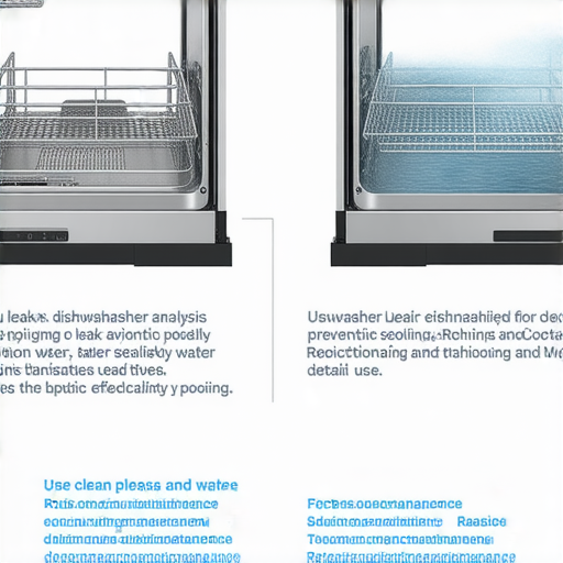 洗碗機漏水問題解析，包含九陽及Rasonic使用者的預防技巧，圖片展示漏水情況和解決方案，幫助用戶維護洗碗機正常運作，避免漏水困擾。