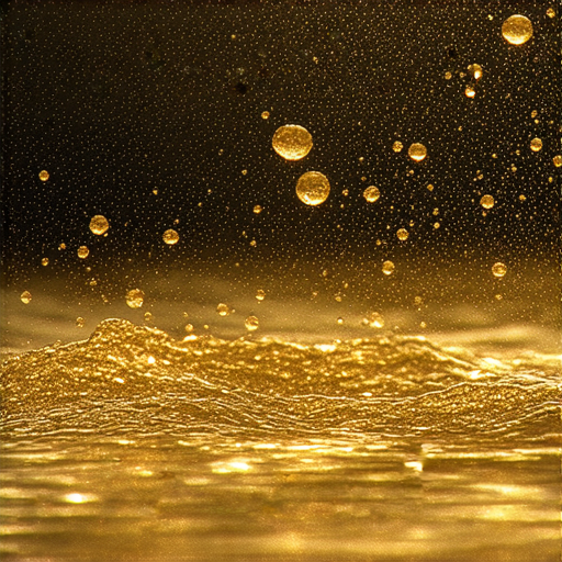 大金滴水的背景，展現理財策略的智慧與成功，象徵透過有效的理財方式實現翻身，讓人獲得財務自由及穩定增長。