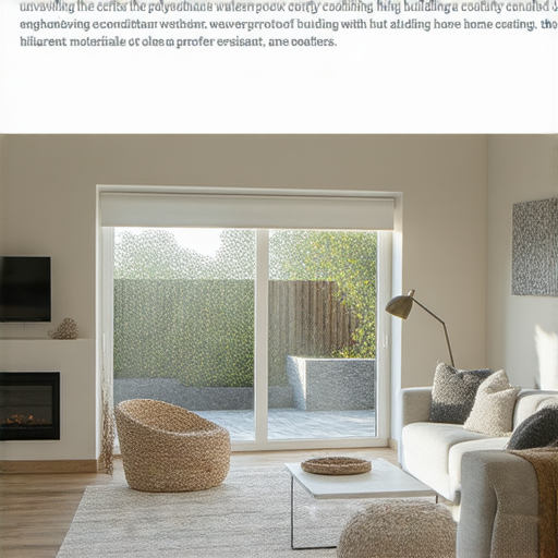 揭開聚氨酯防水塗料的秘密，防止潮濕侵擾的家庭環境，展現家居建材的防水功能，強化隔離層，提升居住舒適度，讓家居安全無慮。