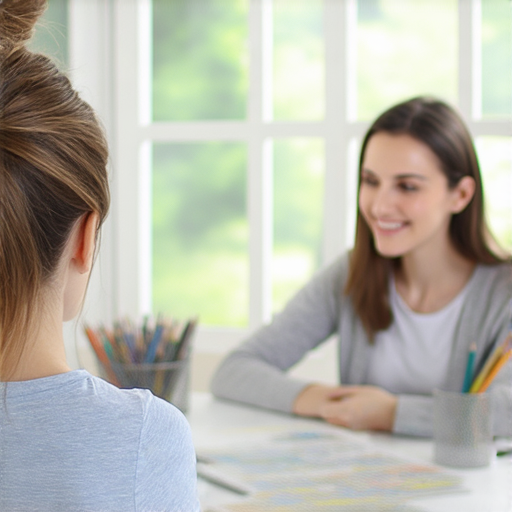 外籍英文老師進行一對一驚喜教學，學員專注地學習，互動交流，提升英語能力，充滿活力的學習環境，展現個性化的英語輔導。