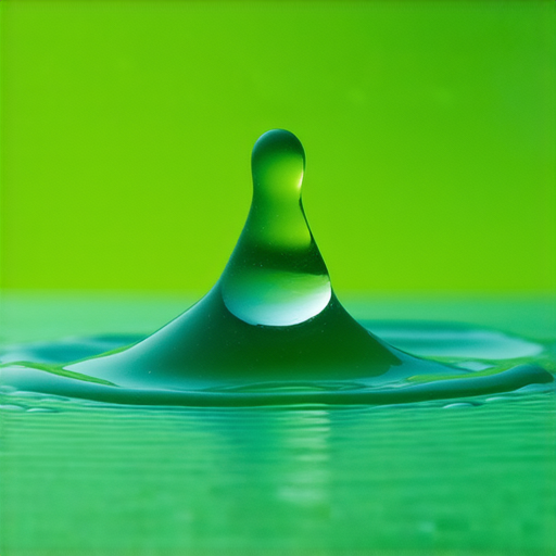 警報！一滴水特寫，透過光線反射展現驚人秘密，背後隱藏環境變遷與水資源重要性，揭開水的真相，喚起人們的關注與保護意識。