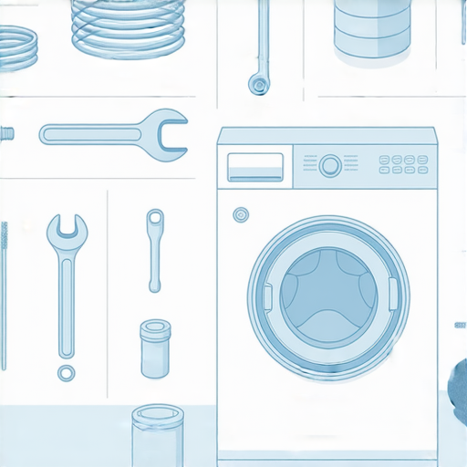 輕鬆更換洗衣機排水喉的步驟示意圖，展示所需工具與正確操作流程，幫助用戶快速理解排水喉更換秘訣，提升洗衣機使用效率。