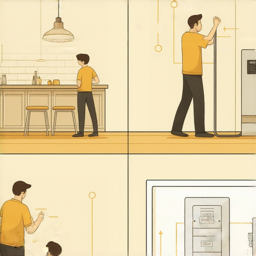 家庭安全檢查，揪出隱藏的安全隱患，圖示如何更換斷路器，確保用電安全與保障家人健康，讓你安心無憂的安全措施。