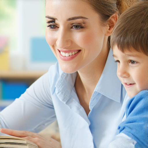 發掘潛力的學習場景，一位外籍英文教師正與學生進行一對一的英語指導，學生專注學習，環境明亮，營造出積極的學習氛圍，讓英語能力飛躍提高。