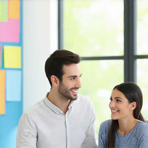 外籍老師與學生一對一練習口說英語，展現自信的交流氛圍，吸引更多學員體驗流利英文教學，提升英文口語能力。