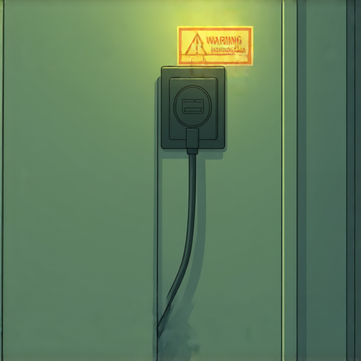 喉電線在室內使用時過短造成的安全隱患，展示不夠長的情況，強調如何避免意外的解決方案，加強安全意識。