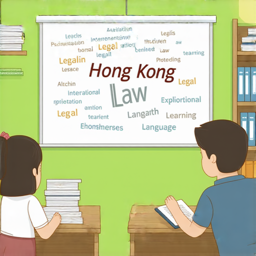 了解香港法例的英文教學場景，外籍英文老師一對一授課，學生專注學習，進行互動，探索法律知識，提升語言能力和法律應用技巧。