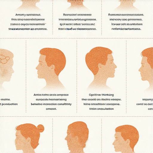 揭示認知障礙和腦退化症的警示徵兆，圖中顯示各種症狀，如記憶力下降、思考困難及行為改變，幫助人們識別早期症狀，促進及時就醫。