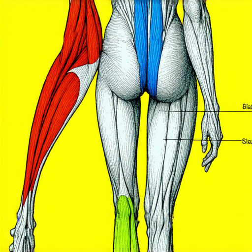 揭開抽筋與拉筋的真相的圖示，展示人體肌肉的結構與運動，標示出抽筋與拉筋的關鍵區域，強調預防與緩解方法，提供不可不知的秘訣與健康資訊。