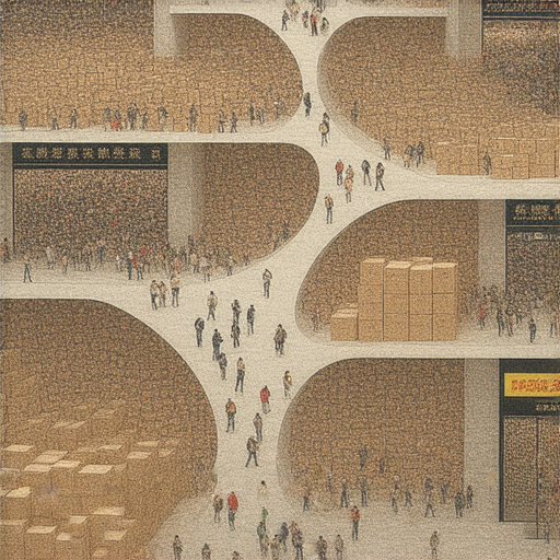 沙田與旺角一田搬遷的秘辛，圖片展示搬遷過程中繁忙的場景和人員，反映背後不為人知的原因及商業影響，吸引人深入探索這些變化的重要性。