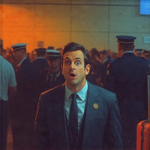 海關檢查中，因鼻塞引發的超常後果，暗示意外情況對旅客的影響，展現了不常見的檢查場景和反應，探討隱藏的旅行秘密。