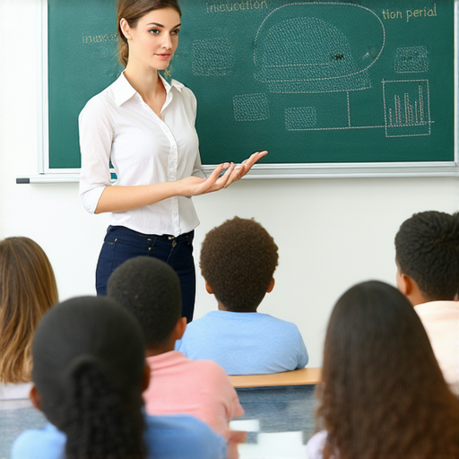 外籍英文老師在教室中講解潛伏期的概念，學生們聚精會神地聆聽，背景有相關的學習資料和圖表，讓人深入了解潛伏期的重要性與影響。