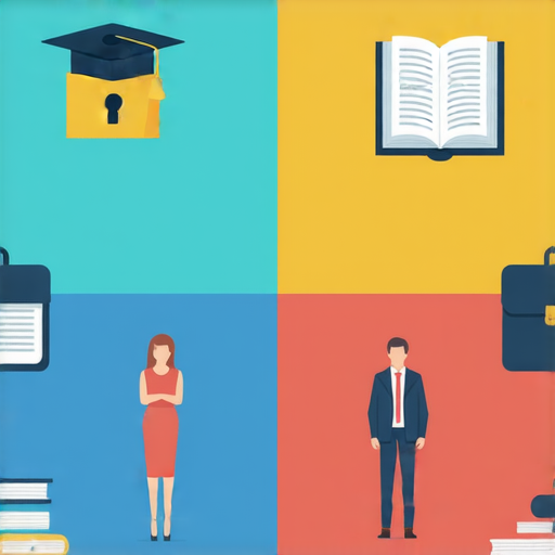 解密學士學位與職位的成功秘訣，展示四個單位的核心知識與技能，幫助提升職業競爭力，強調學術背景對職場的重要性。