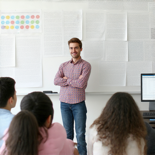 獨立顯卡選擇指南，英文老師授課畫面，學生積極參與，專注學習流利表達，語言課程內容豐富，立即註冊探索提升英語能力的機會，增強電腦技能。