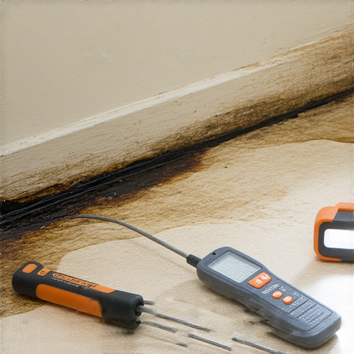 屋企滲水問題的檢查場景，展示漏水痕跡與水漬，提醒家庭注意隱藏的危機，強調定期檢查的重要性，防止潛在的水災損失。