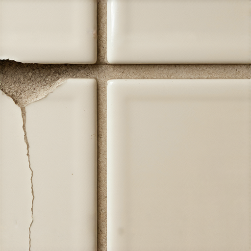 浴室磁磚縫隙滲水的情況，展示了因水分滲透導致的損壞，並提供了有效解決方案，幫助讀者防止浴室漏水問題，保護衛生間乾燥與清潔。