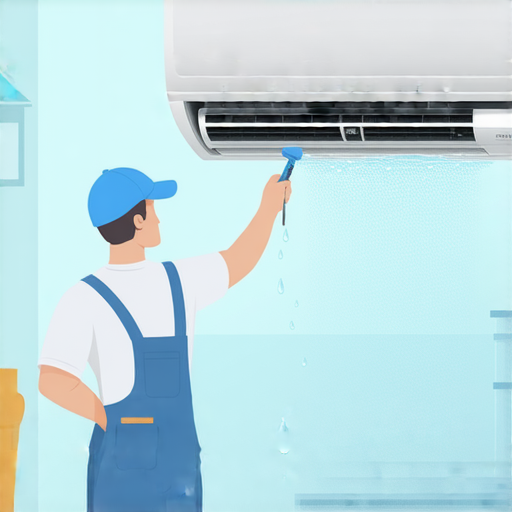 空調滴水的原因分析，顯示空調內部結露的現象，並展示維修人員檢查空調的工作場景，幫助了解空調為何會滴水的背後原因。