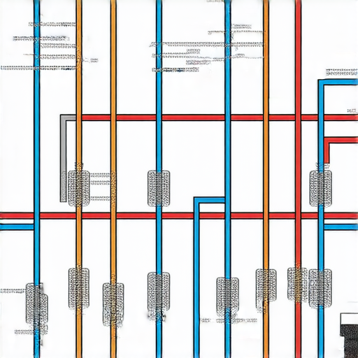 水管消防系統的構造示意圖，展示不同類型的水管和消防設備，強調重要的安全秘訣，讓家庭更有效地防範火災，保護家園安全。