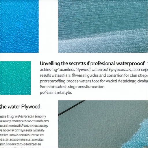 揭開板膠防水的秘密，展示完美防水效果的材料和施工過程，提供簡單易懂的步驟，幫助你輕鬆實現專業防水功能。