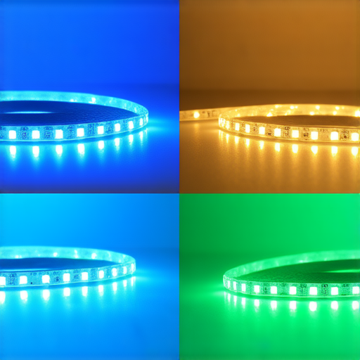 防水LED燈條的四大特點展示，適合各種場合使用，具有耐用性、亮度、節能及易安裝的優勢，讓照明設計更具創意與靈活性。