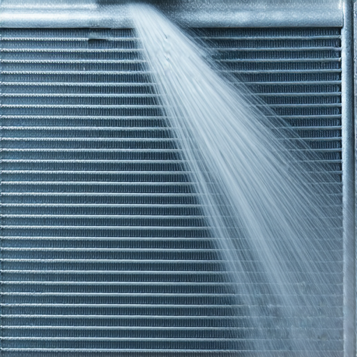 水箱高壓清洗過程，專業工具清洗汽車水箱內部，去除污垢與雜質，恢復清澈狀態，讓汽車煥然一新，提升性能，增強行駛安全。