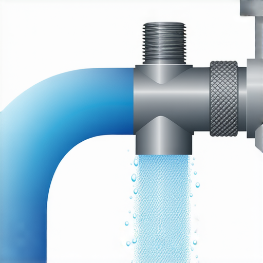 水龍頭因壓力過大而變得緊縮，展示出水龍頭的接頭與管道，突出壓力問題的影響，幫助用戶了解如何解決水龍頭過緊的現象。