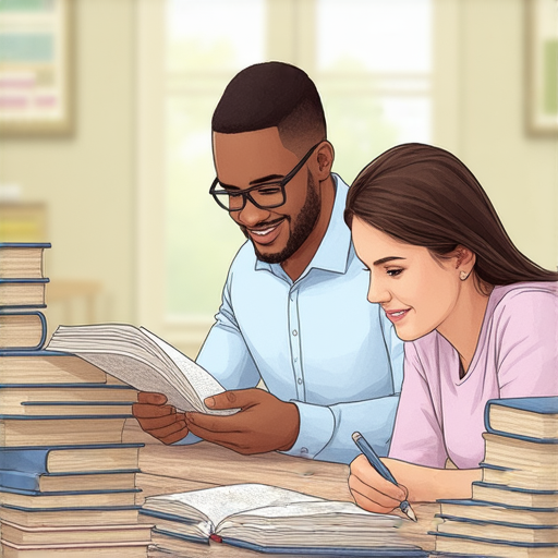 提升你的英文表達，圖片展示專業外籍老師與學生進行一對一教學服務，互動學習氛圍，學生專心聆聽，專家指導，提升口語和寫作能力，探索學習新方式，讓英語更加流利自信。