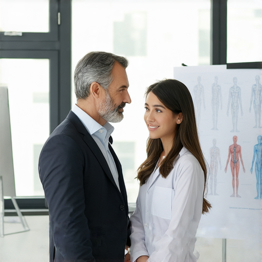 探索病歷英語的學習場景，一位外籍老師與學生進行一對一專業溝通，提升醫療英語技能及專業交流能力，助力臨床實踐。