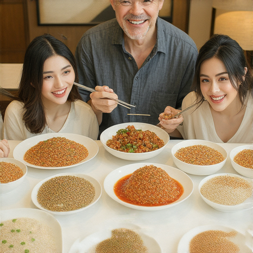 外籍英文老師與學生們一起品嚐台灣美食，興奮學習如何用英文描述美味，彰顯台灣特色的傳統小吃和優雅的用餐氛圍，讓大家分享美食經驗。