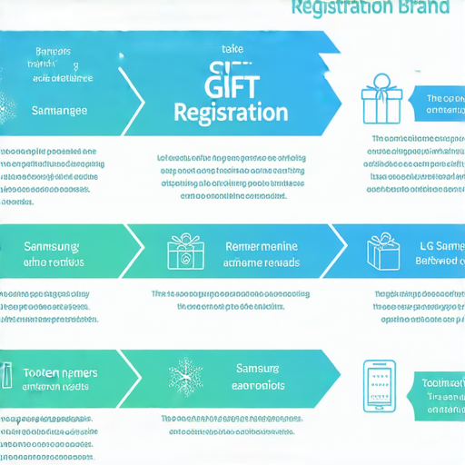 三星與LG的贈品登錄指南，展示贈品清單及簡易步驟，幫助用戶快速獲取專屬獎品，讓你驚喜不已，搶先一步享受品牌優惠。