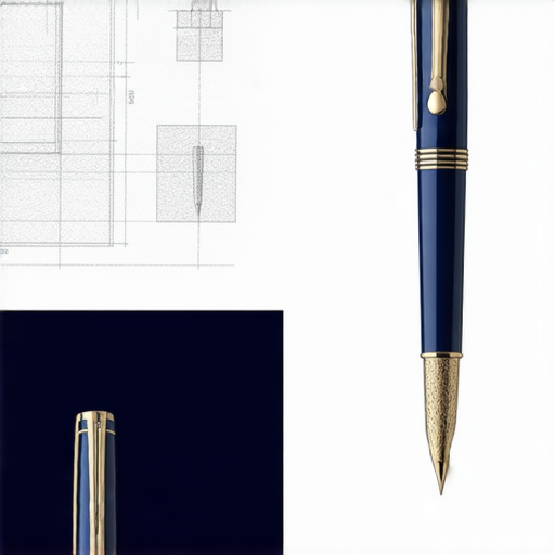 展示精美作贈品筆的設計過程，從草圖到成品，強調品牌形象提升的關鍵元素，包含工藝細節及材料選擇，吸引顧客的目光。