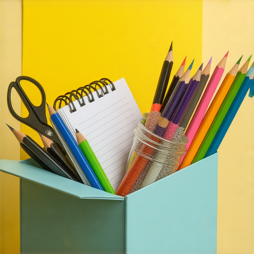 打開文件盒A4，展示豐富的文具與創意工具，激發無限可能的靈感與創新，適合各類文書工作及藝文創作，提升工作效率與創意發揮。