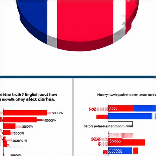 揭密英文影響腹瀉的真相，圖片展示相關數據和圖表，探討日常生活中英文使用與腸胃健康的關聯，提供有趣的見解和科學分析，幫助讀者了解這一議題。