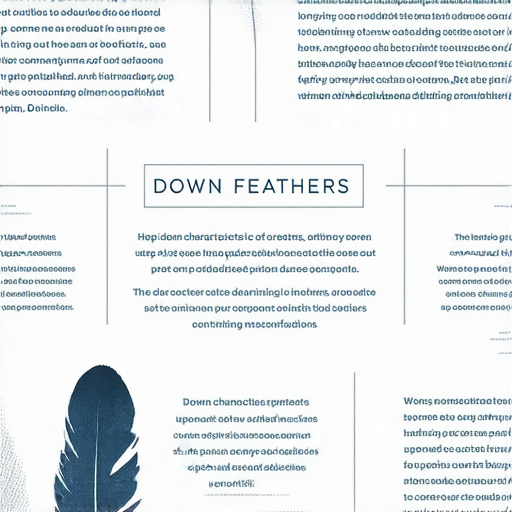 揭示羽絨與意見之間奧秘的資訊圖，展示羽絨特性、使用建議及常見誤解，幫助讀者了解選擇羽絨產品時的重要關鍵，讓消費者做出明智決策。