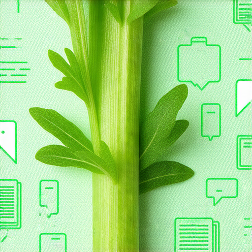 西芹成為提升英語聽說能力的關鍵，圖片展示西芹與英語學習的關聯，傳達創新學習方法的概念，吸引對英語學習感興趣的觀眾，強調飲食與學習效果的關係。