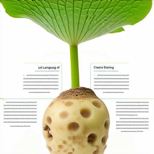 揭開英文學習的秘密，展示蓮藕與語言學習材料的搭配，象徵流利口語的最佳伴侶，強調創意學習與輕鬆掌握英語的重要性，以及提升溝通技巧的有效策略。