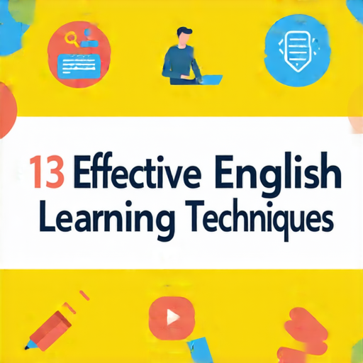 解密英文學習技巧的圖片，展示13種有效方法幫助提升英語流利度和溝通能力，適合各階段學習者，提升語言學習效率，成為流利溝通高手的最佳指南。