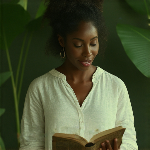 發現朗誦的魔力，英文詩歌展示情感與美感的力量，一位讀者在靜謐的環境中深情朗誦詩篇，激發聽眾共鳴，享受詩歌帶來的心靈觸動。