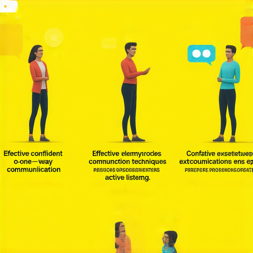 揭開單向溝通的神秘面紗的圖片，展示有效的溝通技巧與策略，強調自信表達與傾聽，並突顯溝通過程中的重要元素和關鍵秘訣。