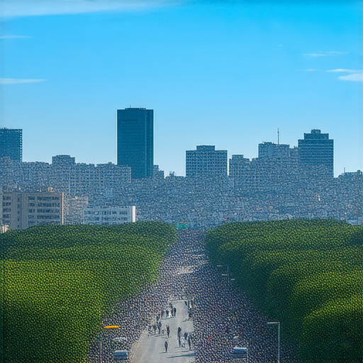 大灣區城市景觀，展示繁榮經濟活動與創新機會，強調在這片經濟熱土中把握未來機遇的重要性，反映發展潛力與投資環境。