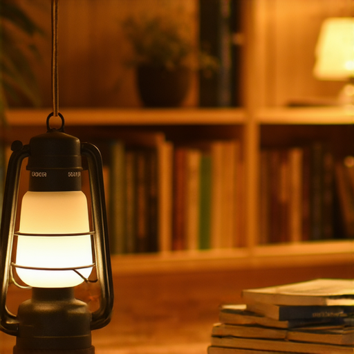 滅蚊燈照亮室內環境，無蚊蟲干擾，提升居住舒適度，同時背景書籍展示英文學習資源，結合生活與學習的理想場景。