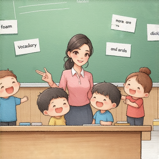 發泡膠箱和飯盒的英文對照圖示，展示外籍老師與學生互動學習，強調學習英文的重要性，快來點擊了解更多相關詞彙和使用情境，提升你的英語能力！