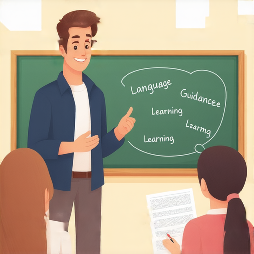 解鎖英語學習新方法的圖片，顯示一名外籍老師與學生一對一互動，提升英文能力的友好教學場景，強調專業指導和個性化學習體驗。