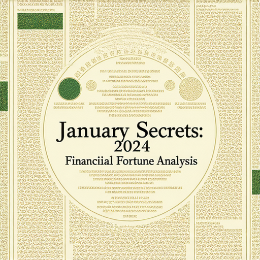 一月的祕密，2024年財運運勢分析圖，展示財運提升的關鍵因素，幫助讀者掌握新年運勢，開啟順利的財務之路，包含星座與運勢的指導。