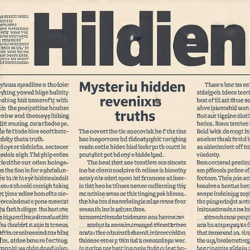 這張圖片展示了一個神秘的八卦報導，吸引人們點擊了解不為人知的真相，背景淺色設計加上醒目的標題，強調揭開神秘面紗的主題。