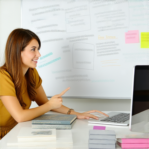 破解英文迷思的圖片，展示一對一與外籍老師互動學習英語的場景，學生專注交流，體驗全新英語教學方式，促進語言學習的熱情與效果。